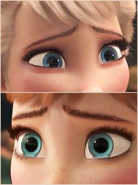 what color are elsa's eyes|what color are anna's eyes.